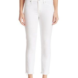 NWT 7 For All Mankind Roxanne Skinny Frayed Hem Jeans